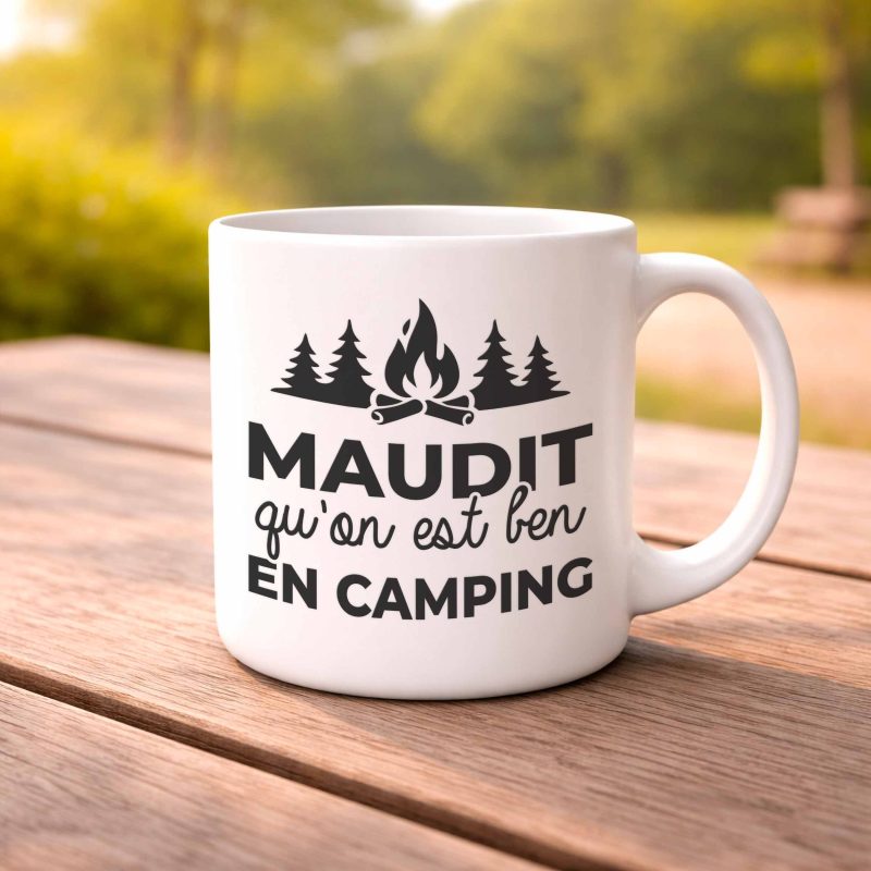 Maudit qu'on est ben en camping